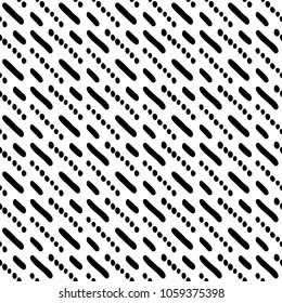 Black and White Seamless Ethnic Pattern. Tribal. Vintage, Grunge, Abstract Tribal Background for Surface Design, Textile, Wallpaper, Surface Textures, Wrapping Paper