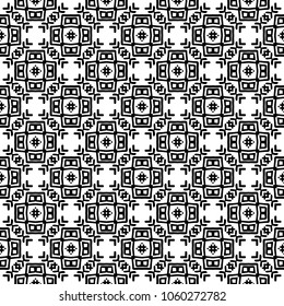 Black and White Seamless Ethnic Pattern. Tribal. Vintage, Grunge, Abstract Tribal Background for Surface Design, Textile, Wallpaper, Surface Textures, Wrapping Paper