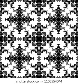 Black and White Seamless Ethnic Pattern. Tribal. Vintage, Grunge, Abstract Tribal Background for Surface Design, Textile, Wallpaper, Surface Textures, Wrapping Paper