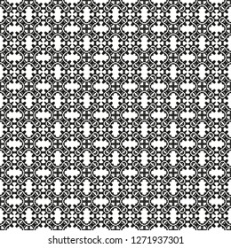 Black and White Seamless Ethnic Pattern. Vintage, Grunge, Abstract Tribal Background for Textile Design, Wallpaper, Surface Textures, Wrapping Paper