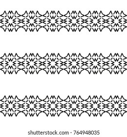 Black and White Seamless Ethnic Pattern. Vintage, Grunge, Abstract Tribal Background for Textile Design, Wallpaper, Surface Textures, Wrapping Paper