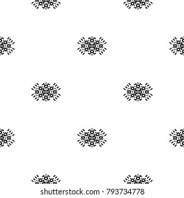 Black and White Seamless Ethnic Pattern. Vintage, Grunge, Abstract Tribal Background for Textile Design, Wallpaper, Surface Textures, Wrapping Paper