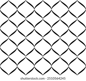 Schwarz-weißer, nahtloser geometrischer Hintergrund, Muster mit abstrakten Elementen im arabischen Stil. Vektor Damaskus Graphic Ornament