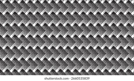 Fondo de patrón de mapa de bits geométrico sin fisuras en blanco y negro