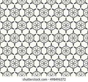 Black and white Seamless geometric line pattern. Contemporary graphic design. Endless lace texture for wallpaper, pattern fills, web page line background. Monochrome ornament.