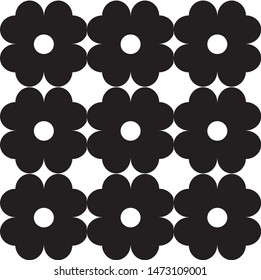 black and white seamless geometric pattern. monochromatic vector background.