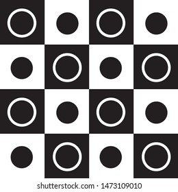 black and white seamless geometric pattern. monochromatic vector background.