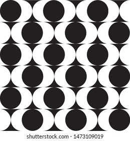 black and white seamless geometric pattern. monochromatic vector background.