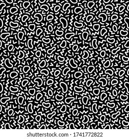 Black and white seamless geometric pattern. Modern abstract background. Hipster Memphis style.