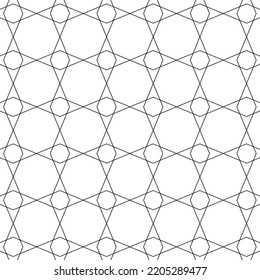 Schwarz-Weiß-geometrisches Muster. Farbbuch für Kinder und Erwachsene. Dekorative abstrakte, lineare Vektorhintergrund. Leicht zu bearbeiten Farbe und Zeilengewicht. Die Grafikstile wurden um Muster erweitert.