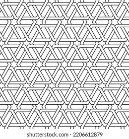 Schwarz-Weiß-geometrisches Muster. Farbbuch für Kinder und Erwachsene. Dekorative abstrakte, lineare Vektorhintergrund. Leicht zu bearbeiten Farbe und Zeilengewicht. Die Grafikstile wurden um Muster erweitert.