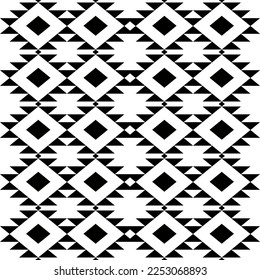 black and white seamless geometric pattern background