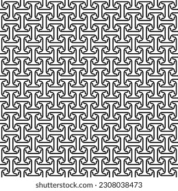 black and white seamless geometric pattern