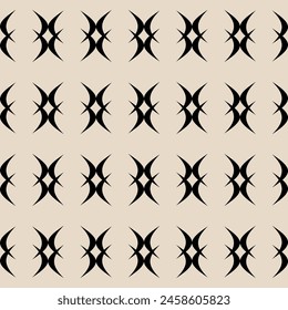 Schwarz-Weiß-nahtloses geometrisches Muster für Stoff Home Wear Surface Design Verpackungs-Vektorgrafik