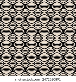 Schwarz-Weiß nahtlose geometrische Muster Grafikdesign Print Vektorillustration