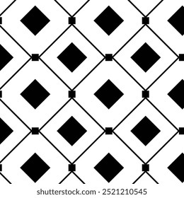 Nahtloses geometrisches Muster in Schwarz und Weiß für Stoffe und Hintergründe
