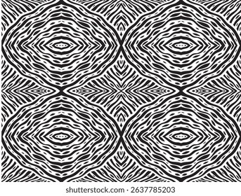 Black and white seamless geometric pattern