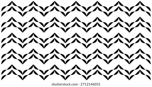 Modelo geométrico inconsútil blanco y negro. Patrón de fondo de chevron de batik indonesio de estilo étnico