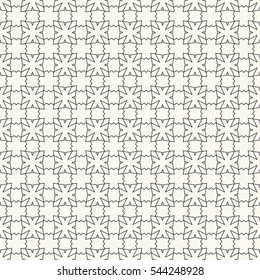 Black and white seamless geometric pattern, repeating texture. Seamless line background. Contemporary graphic design, ethnic arabic, indian, turkish monochrome ornament.
