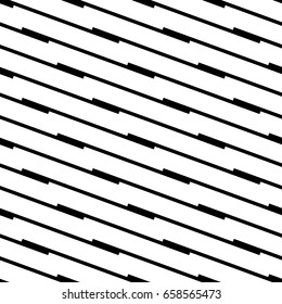 Black and white seamless geometric pattern. Repeatable texture / background with array, structure of shapes