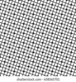 Black and white seamless geometric pattern. Repeatable texture / background with array, structure of shapes