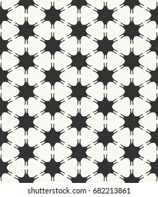 Black and white seamless geometric pattern. Repeating graphic texture for wallpaper, packaging, banners, invitations, business cards, fabric print. Monochrome geometrical background