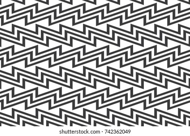 Black and white seamless geometric pattern