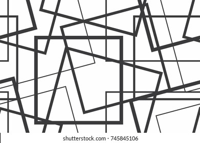 Black and white seamless geometric pattern