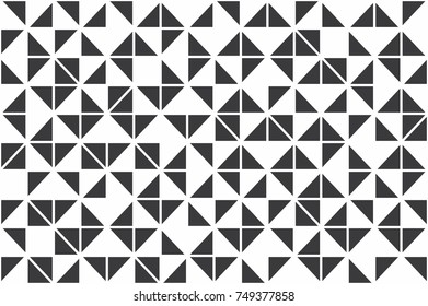 Black and white seamless geometric pattern