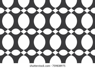 
Black and white seamless geometric pattern
