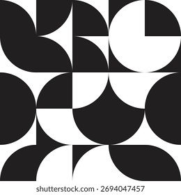 Fondo de Vector geométrico sin fisuras en blanco y negro. Elegante fondo minimalista. Diseño repetido para decoración, impresión, Web, blog, gráfico, cubierta, espacio, Plantilla e impresión.
