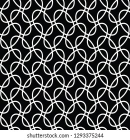Black and white seamless geometrical pattern