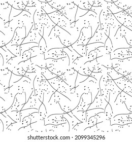 Black and white seamless geometrical textile pattern for wallpaper , fabric , graphic ,texture pattern