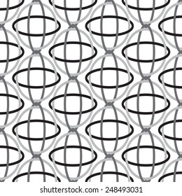 Black and White seamless graphic pattern abstract vector background.