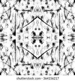 Black And White Seamless Grunge Background