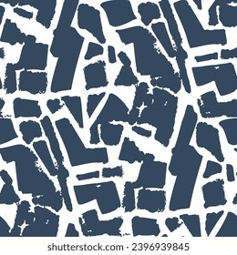 Black and white seamless grunge pattern. Vector illustration