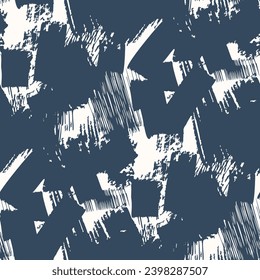 Black and white seamless grunge pattern. Vector illustration