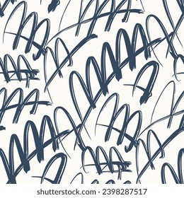 Black and white seamless grunge pattern. Vector illustration