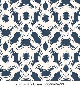 Black and white seamless grunge pattern. Vector illustration
