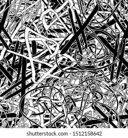 Black and white seamless grunge texture