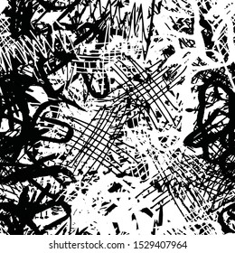 Black and white seamless grunge texture