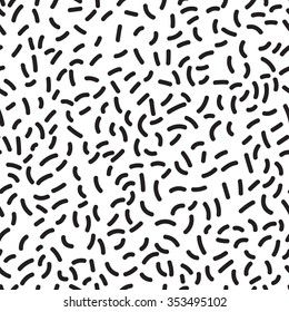 Black and white seamless hand drawn texture designs for backgrounds, vector illustration patterns.
