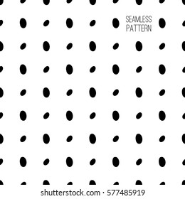 Black and white seamless hand drawn texture. Trendy pattern. Vector illustration eps10.