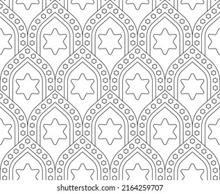 Ilustraciones impecables en blanco y negro. Libro de colorear, página de colorear para niños y adultos. Diseño de patrones de vectores lineales abstractos decorativos. Dibujo de líneas. Fácil editar color y línea