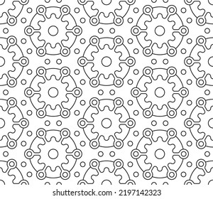 Black and white seamless illustrations. Coloring book, colouring page for children and adults. Decorative abstract linear vector pattern design. Thin line drawing. Easy to edit color and line weight 
