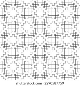 Black and white seamless illustrations. Coloring book, colouring page for children and adults. Decorative abstract linear vector pattern design. Thin line drawing. Easy to edit color and line weight