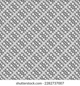 black and white seamless knitted pattern