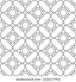 Black and white seamless linear illustrations. Coloring book, colouring page for children and adults. Decorative abstract vector pattern design. Line art drawing. Easy to edit color and line weight