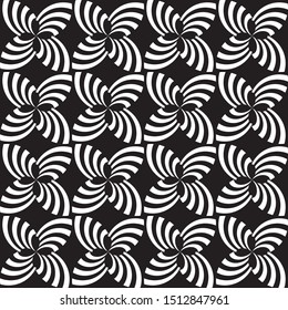 Black and White Seamless Lines Pattern. Abstract Background Design, Vector illustration isolated