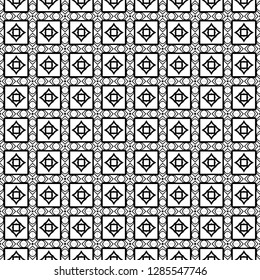 Black and white Seamless Modern Pattern. Art-Deco Geometric Background. Graphic Design. Vector Illustration